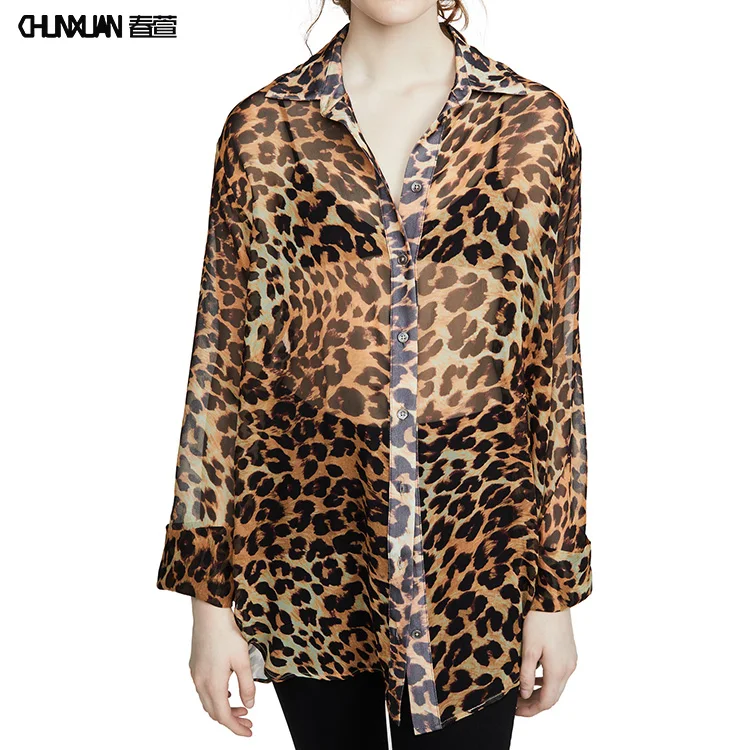 Blusas de leopardo discount 2019