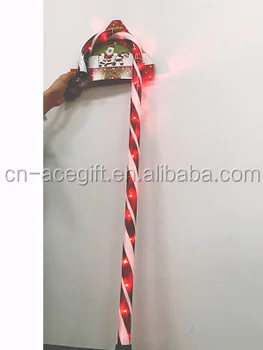 Multi Function Flashing Led Light Up Christmas Walking Cane Buy