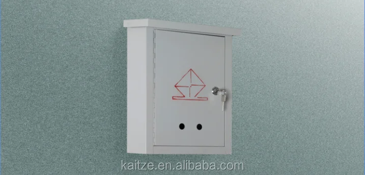 modern stainless steel mailbox