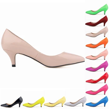 colorful low heels