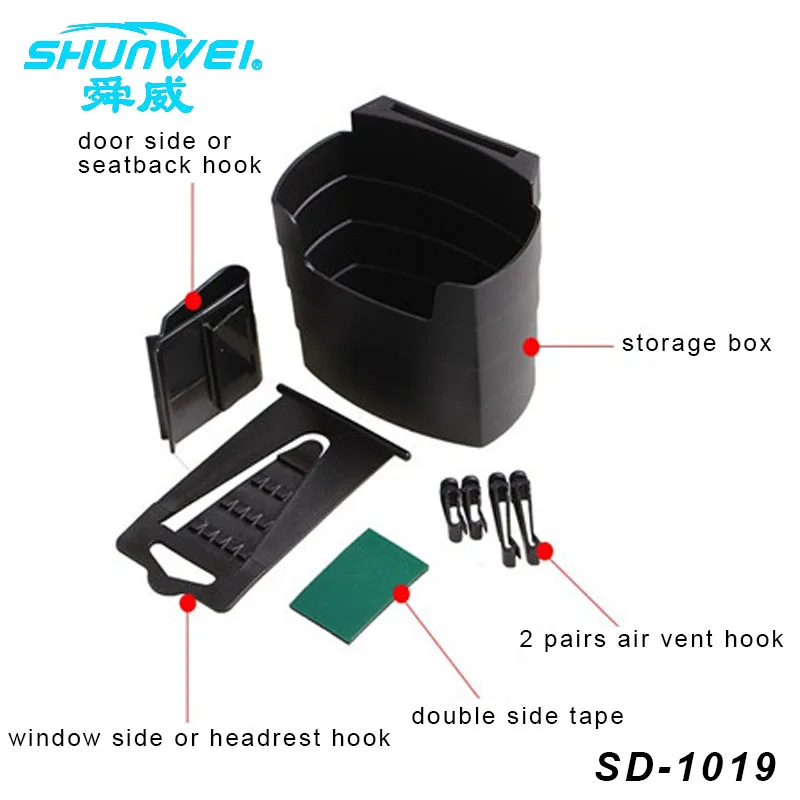 Universal Multi Function Car Door Air Vent Let Seat Back Console Black