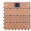 Anti-rot pool deck tiles long life recycled plastic wood wpc diy outdoor decking