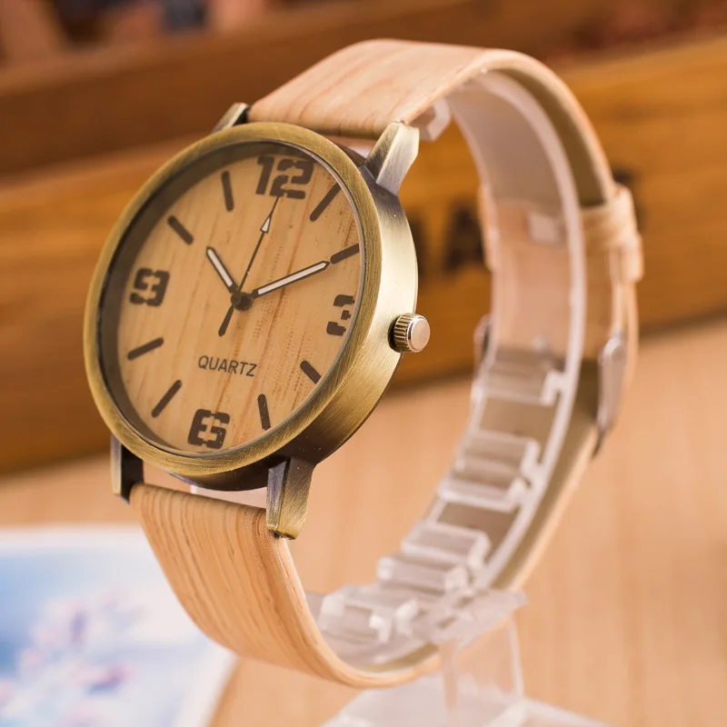 mens wood grain watches