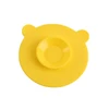 Custom BPA Free Reusable Tableware Suckers Anti-slip Silicone Baby Suction Bowl Mat