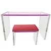 Transparent Furniture For Home Customized Size Acrylic coffee Table Thick Lucite Nesting End Side Tables