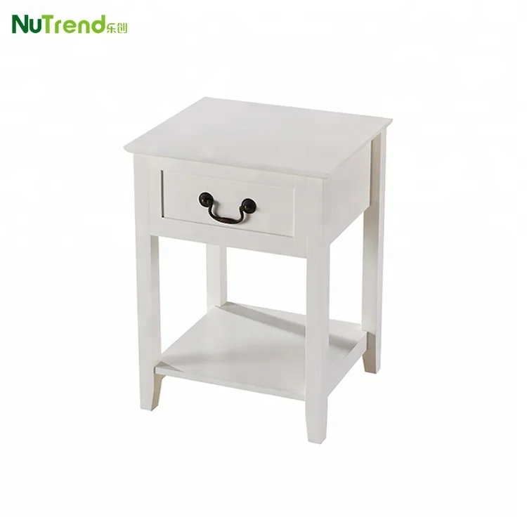 Modern Cheap Movable Furniture Small White End Side Table For Living