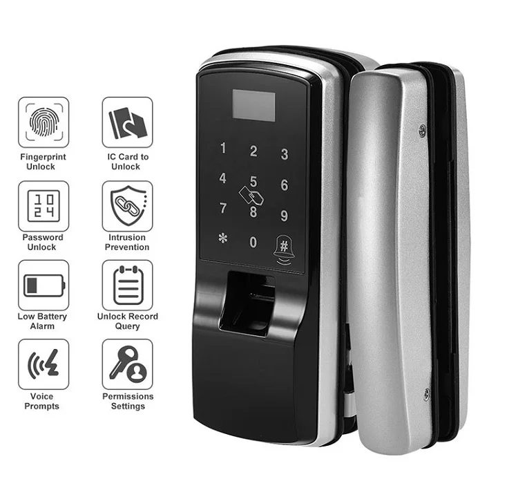 Office Door Security Lock Biometric Digital Smart Fingerprint Double