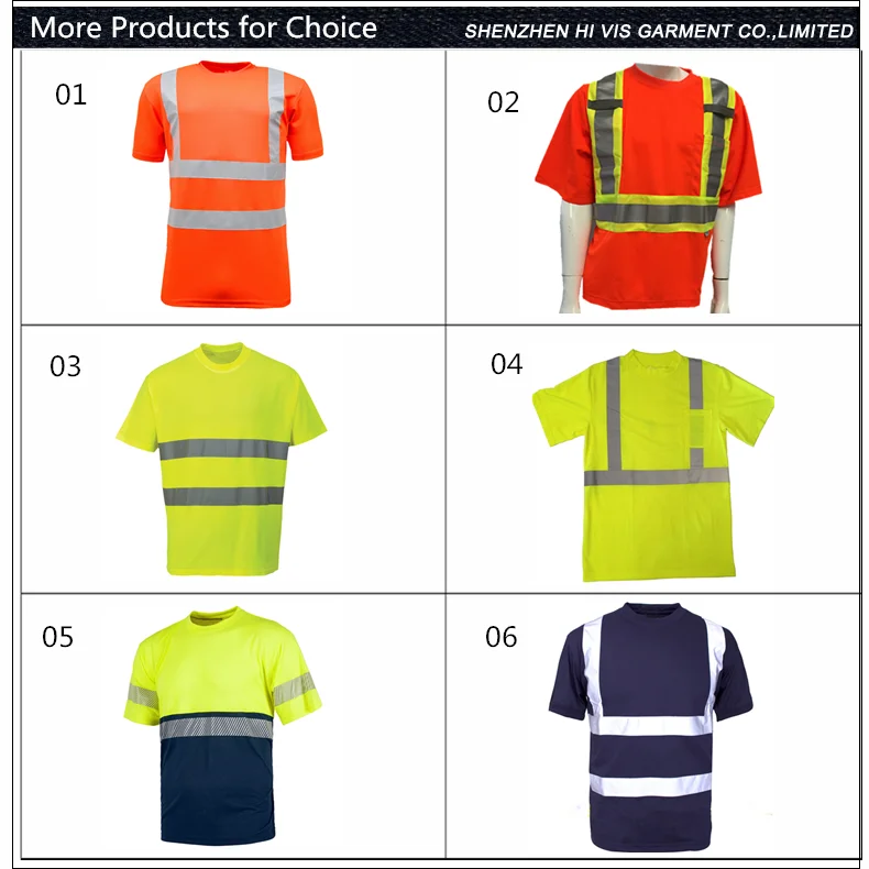 Casual Hi Vis Reflective Safety T Shirt 