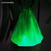RGB remote and APP control color changeable fiber optic fabric glow in the dark party rave backpack