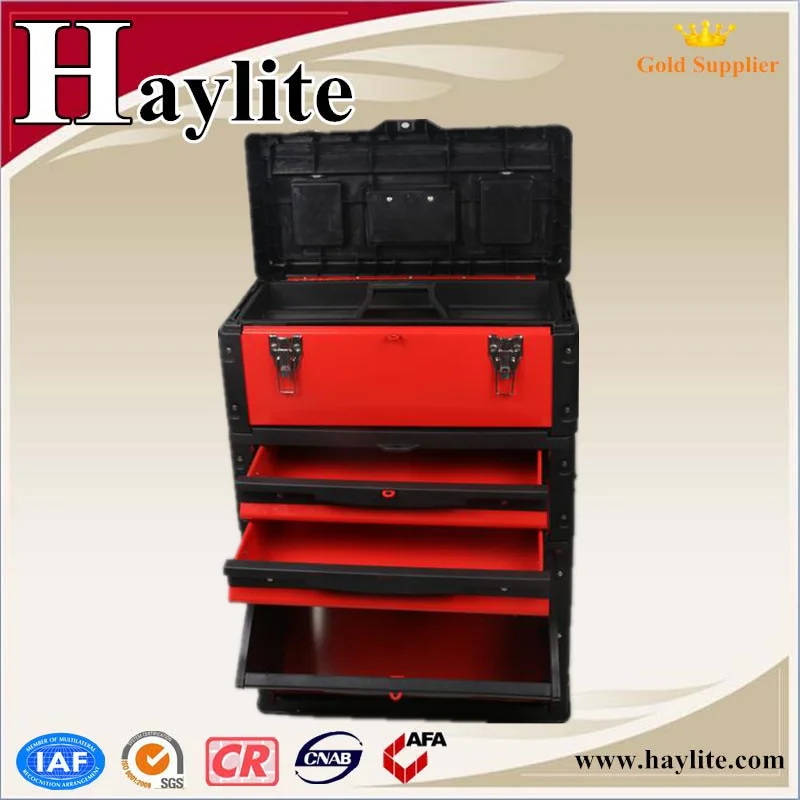 Waterproof Portable Red Tool Box Drawer