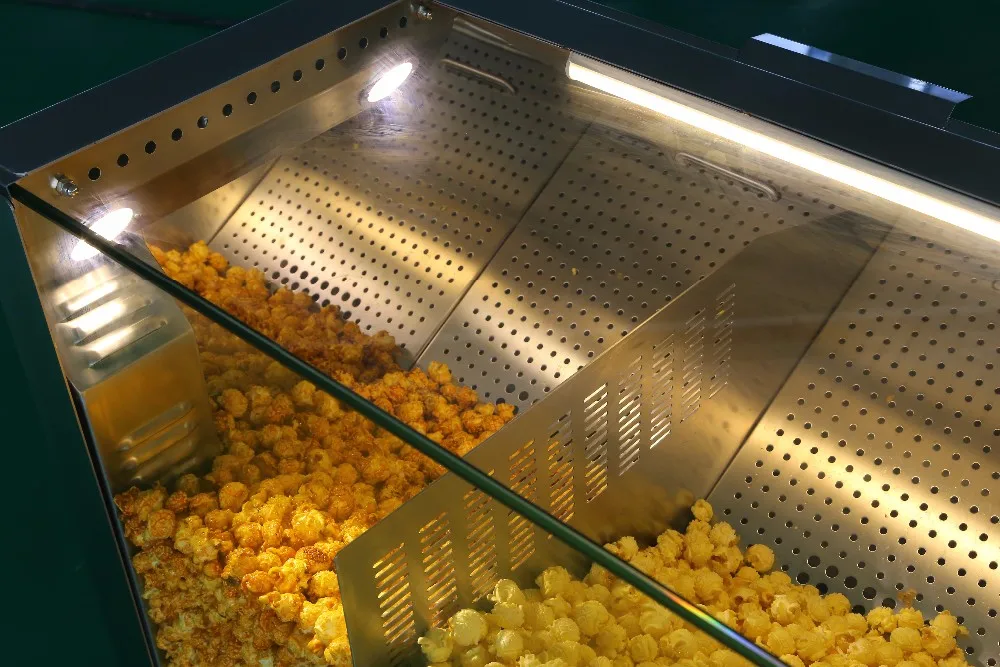 220v 960w Popcorn Display Cases Rst1200 Popcorn Showcase Warmer Counter