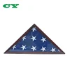 SOLID Wood Memorial Flag Case Display Frame for 5x9.5' Flag folded