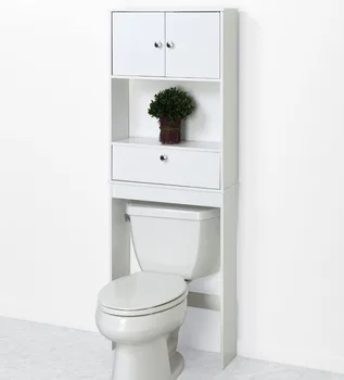 Uk Style White Bathroom Over The Toilet Space Saver Storage