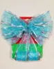 Silver Edge Pressed Light Organza Butterfly Ribbon Bow FOR Christmas /Wedding/Easter/Thanksgiving Decorative