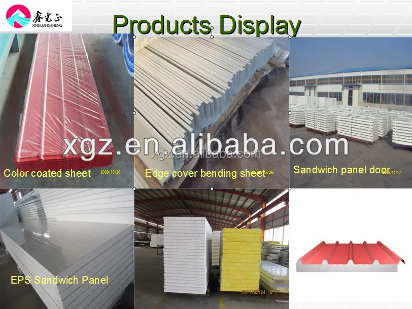 Low cost warehouse with steel structure and color steel sheet