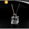 50ml 100ml 150ml 200ml square shape clear diffuser bottle glass
