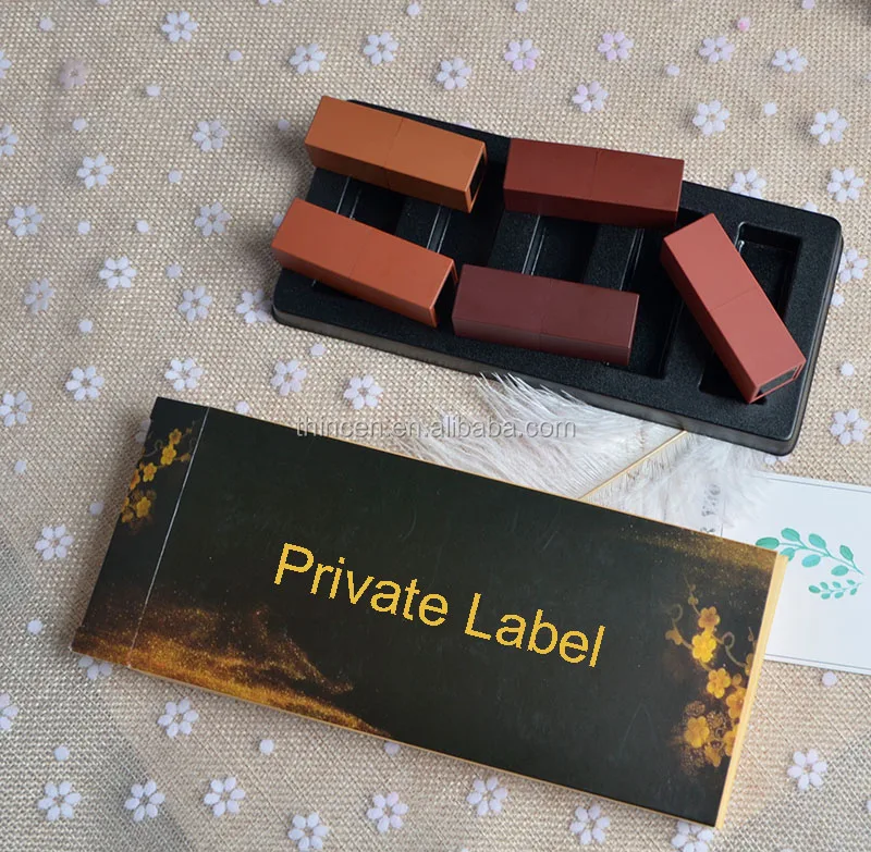 5pcs Private Label Cosmetics Wholesale Mini Matte Lipstick Set