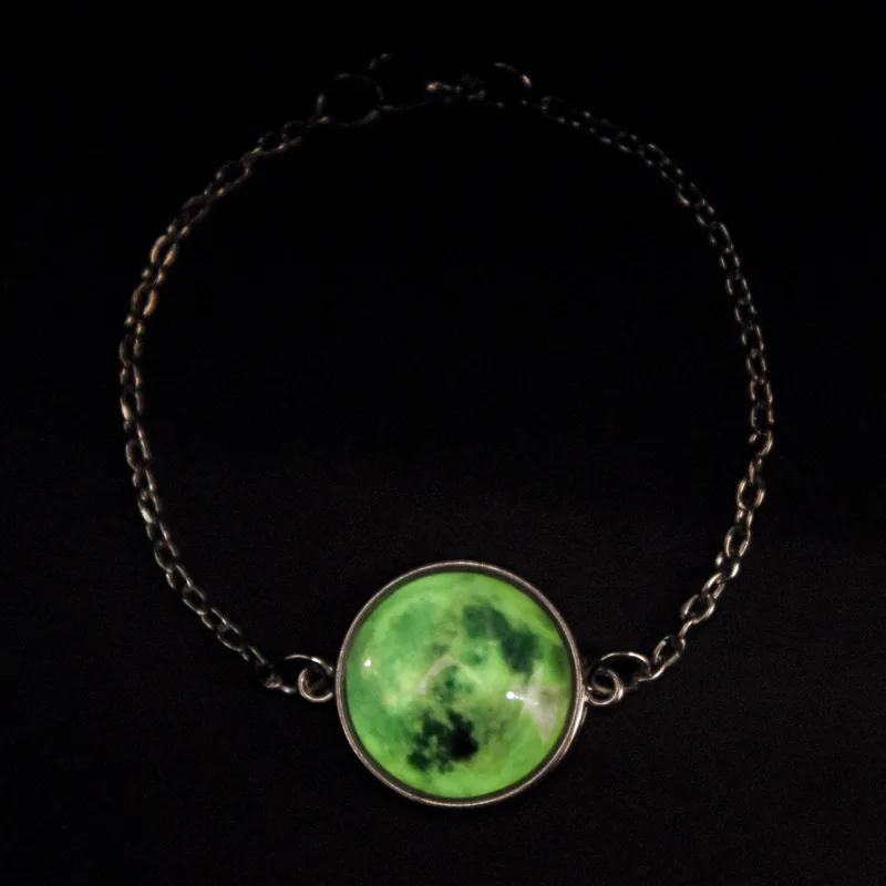 Fashion Crystal Full Moon Lunar Star Series Planet Bracelet Gl Dome Bangles Men Women Glow In The Darkness Luminous Jewelry Fashion Crystal Full Moon Lunar Star Series Planet Bracelet Gl Dome Bangles Men Women Glow In The Darkness Luminous Jewelry