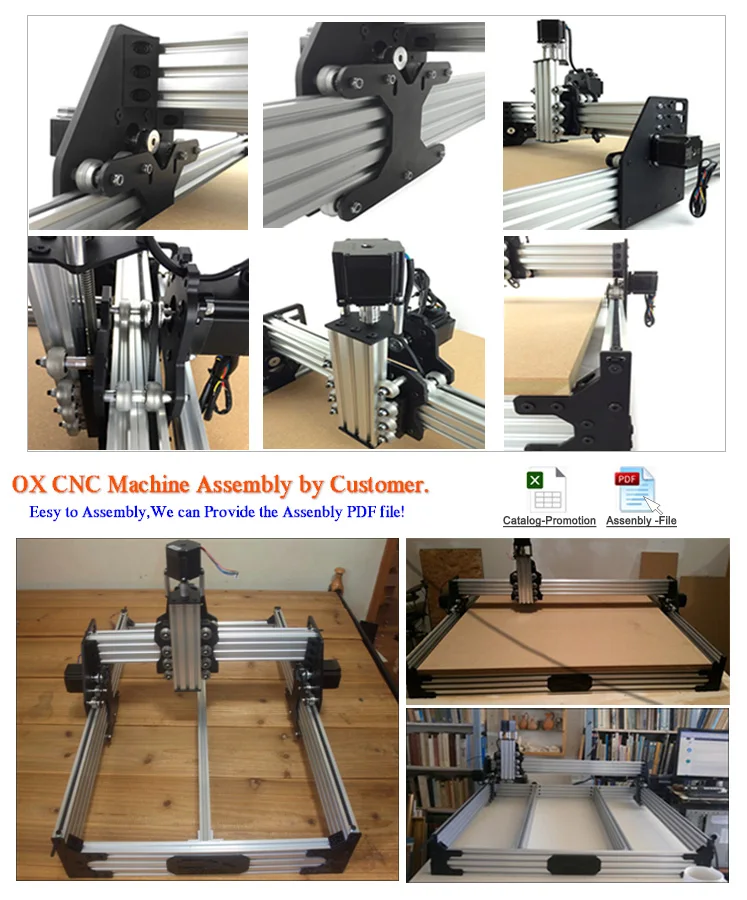 Openbuilds Ox Cnc Router Machine Cnc Mechanical Kit With Nema 23 ...