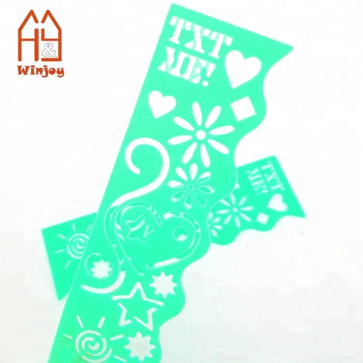 Drawing Template Lettering Ruler Kids Plastic Letter Drawing Template Ruler,Pp Alphabet Craft Stencil ...