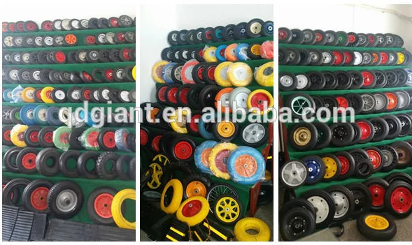 7.5 inch semi solid rubber toy cart / kids buggy wheel