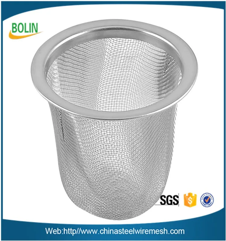 Stainless Steel Wire Mesh Oil Filter Strainer Rimmed Dome Screen Oil