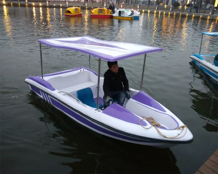 Cheap Price New Style 4 Seats Fiberglass Leisure Electric Boat for Sale