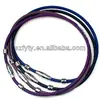 Silicone rubber bands necklace