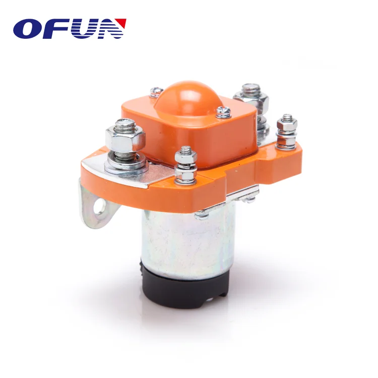 OFUN Auto Waterproof Types Of Forklift Dc Magnetic Relays 24V 400A