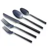 20piece new modern matte black china splendider stainless steel flatware sets