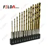 High Speed Steel Fully Ground Hex Drill Bit Set