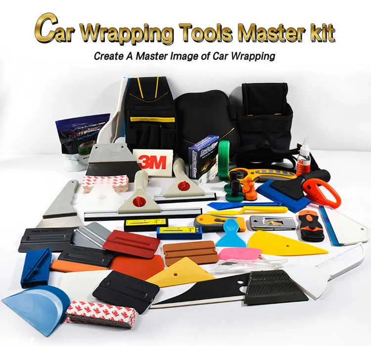 Squeegee Car Wrapping Tool Wallpaper Smoothing Tool Installation Film Application Kit Craft for Car Vinyl Scraper Decal Applicator Tool 