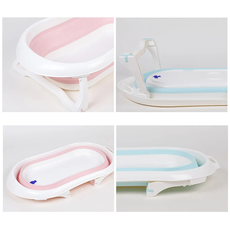 Portable Folding Baby Bath Tub Large Size AntiSlip Bottom NonToxic