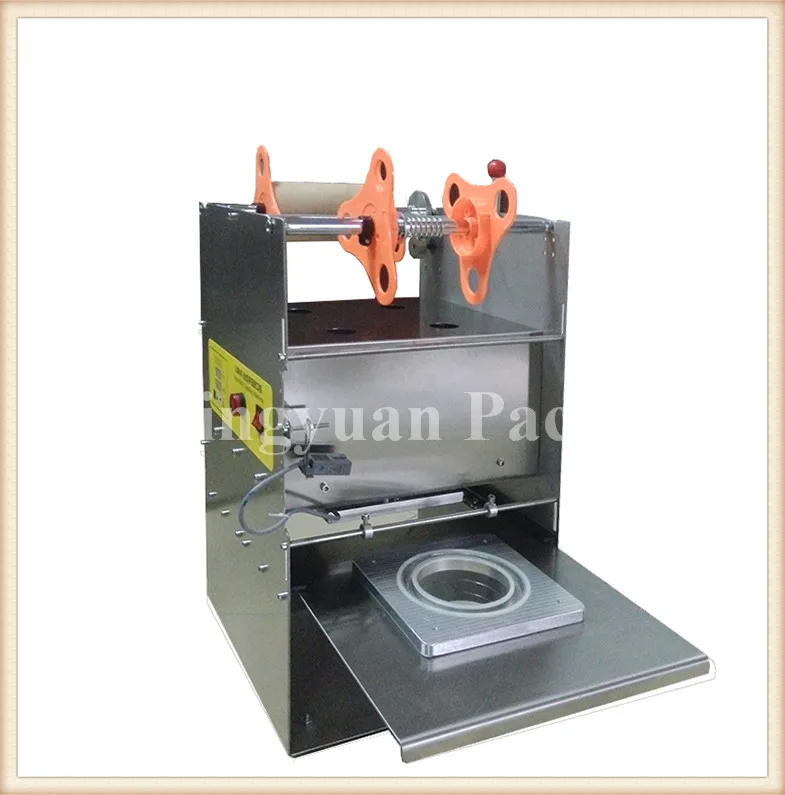 All Stainless Steel Manual Tin Can Sealing Machine For Round Tin Can