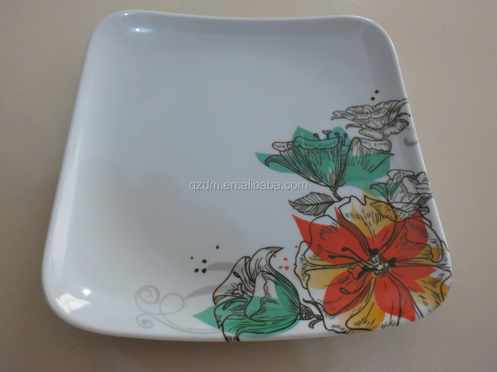 8.5 Inch Chinese Melamine Square Plates