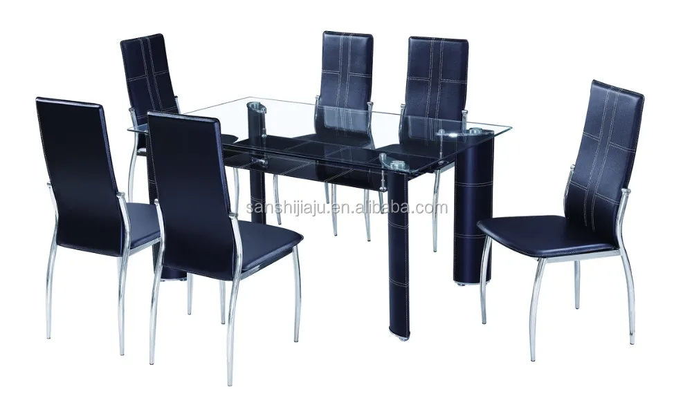 Wholesale Modern Glass Dinning Table,High Quality American Dining Set