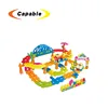 DIY Plastic Battery Operated Block Track Train Set for kids