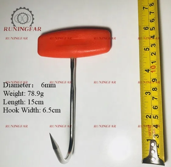 4 HEAVY DUTY STAINLESS STEEL MEAT/POULTRY S HOOKS W/ 23/4" HOOK ENDS 6