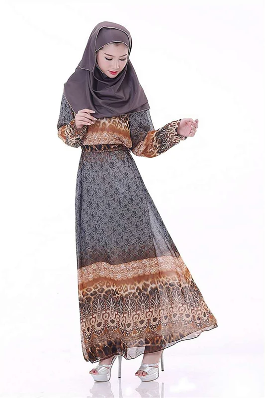 Traditional Muslim Abayas Burkha,Linen Malaysia Arab Style Kaftan ...