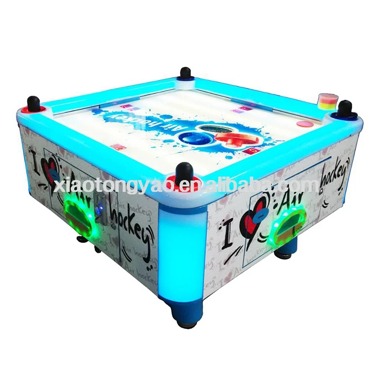 Coin Operated 4 Person Air Hockey Table Blower Motor Game Machine Air