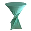 YT04856 Wholesale fitted decorative stretch spandex bar table covers for wedding cocktail