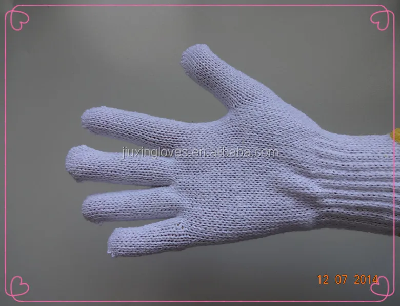 Bleached White Cotton String Knit Glove Buy Knit Glove,Knitted Glove