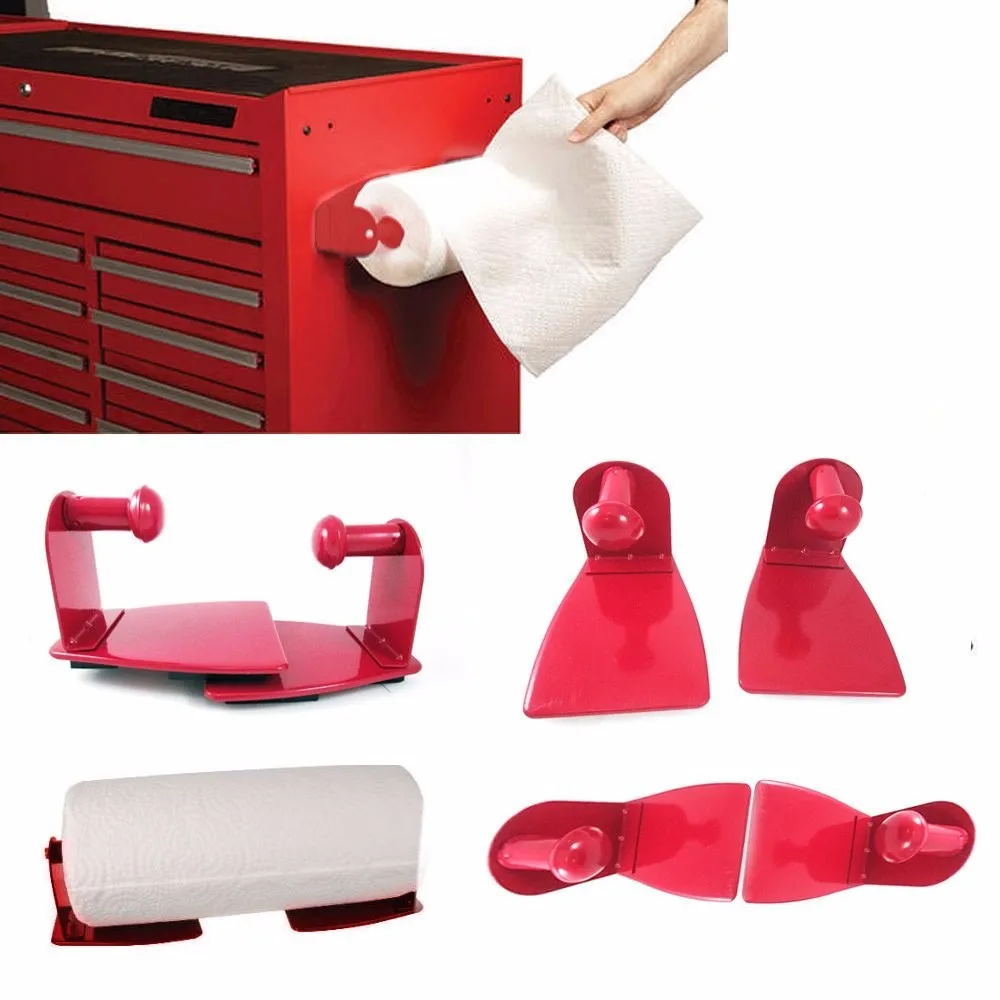 2 Piece Steel Paper Towel Holder Set For Kitchen And