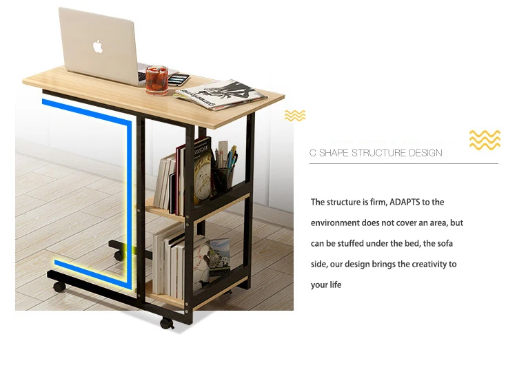 Modern Simple Design Folding Movable Small Side Table With Wheels Buy