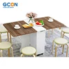 Modern foldable small dining room table set space saving furnitures