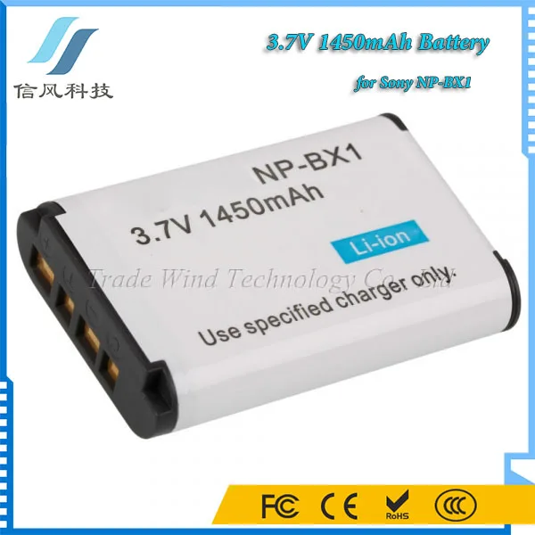 3.7V 1450mAh NP-BX1 for Sony Camera Battery