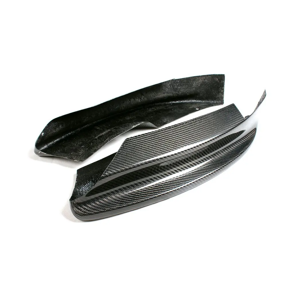 JCSPORTLINE Carbon Fiber Material Front Splitters Flaps Aprons for BMW 3 Series E90 E92 M3 2005-2013
