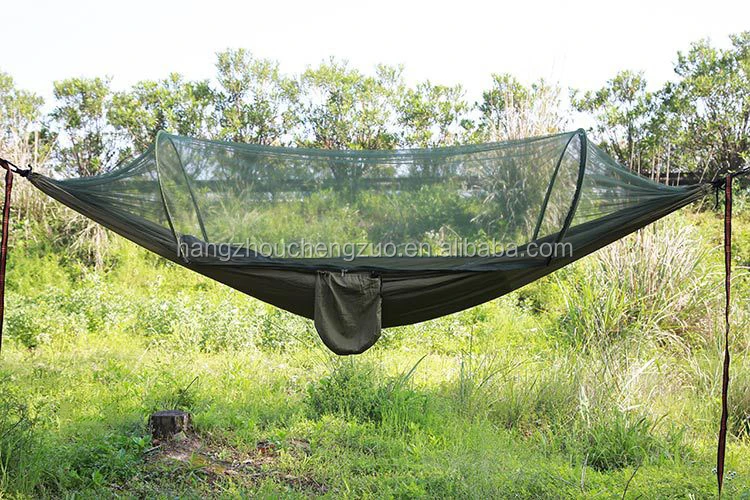 High-end 2 Person Camouflage outdoor camping Parachute cloth nets hammock tent,CZL-003 Anti mosquito net swing tent