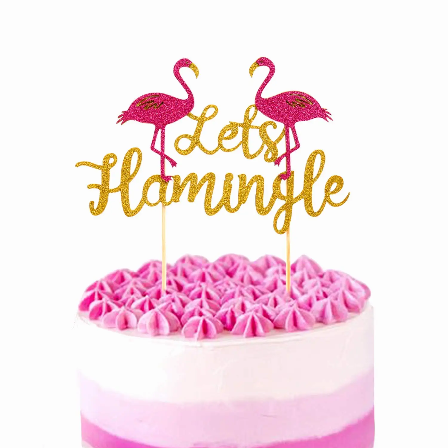 Cake Supplies Toys Games Jevenis Glitter Flamingo Happy Birthday