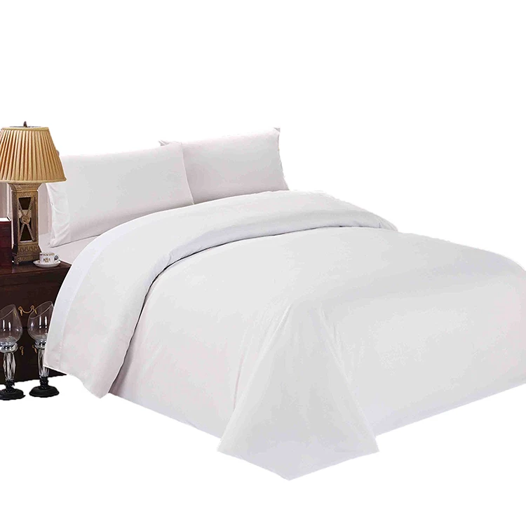 Plain White Hotel Linen Pima Cotton 600 Thread Count Comforter